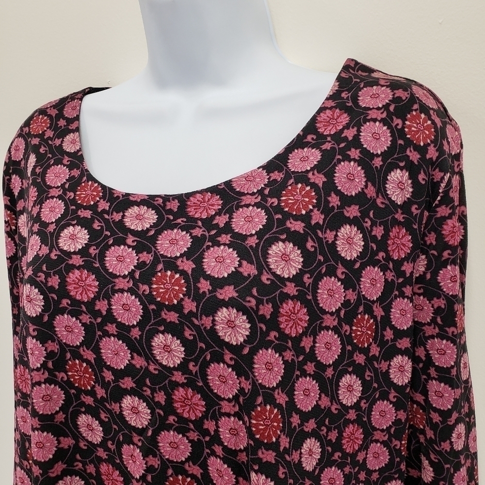 Apostrophe Womens Floral Long Sleeve Top Size 16W-18W - Picture 3 of 6
